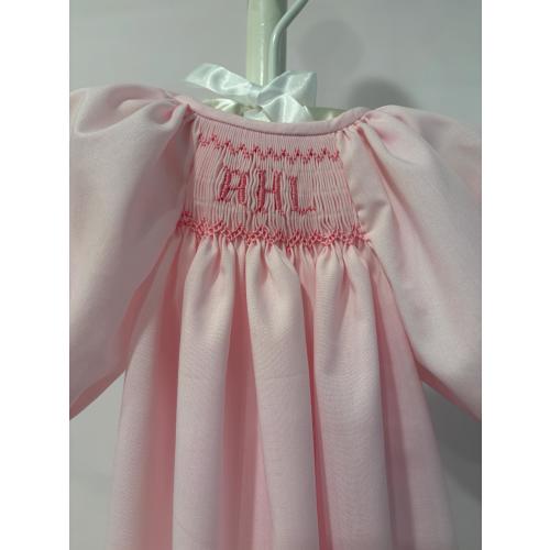 Pale Blue Monogrammed Day Gown/Infant
