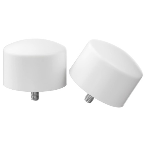 RAFFIG Finials, 1 pair - white