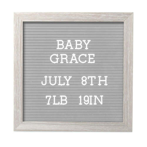 Pearhead 10"x 10" Letterboard Set in Light Grey