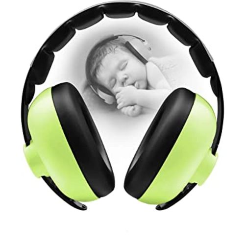 Baby Ear Protection Noise Cancelling HeadPhones for Babies for 3 Months to 3 Years (Green)