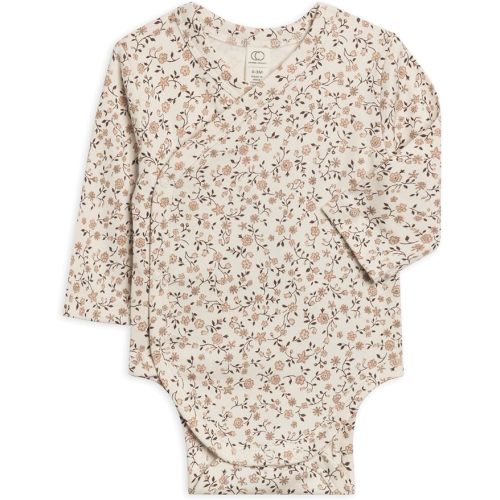 Colored Organics - Organic Cotton Baby Kimono Bodysuit - Long Sleeve One Piece