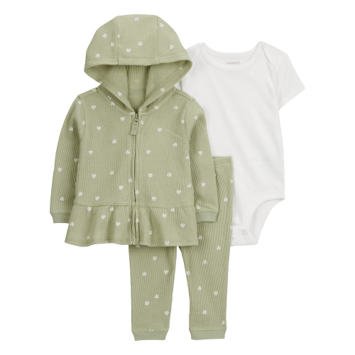 Baby 3-Piece Heart Thermal Little Cardigan Set - Carter's | Carter's