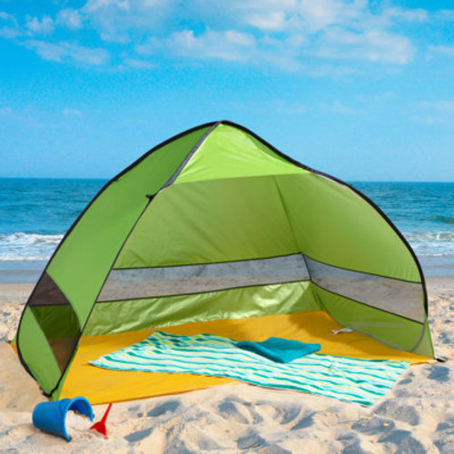 wakeman Pop Up Beach Tent - Fits 2-3 People - Sun Shelter with UV Protection, Ventilation by Wakeman (Blue) | Wayfair