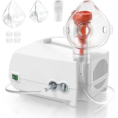 Nebulizer Machine - Home Nebulizer for Adults and Kids, Nebulizer Machine with Tubing, Mouthpiece and Masks for Adults and Kids OWAREY