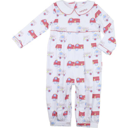 Firetruck Knit Long Romper – Cecil & Lou
