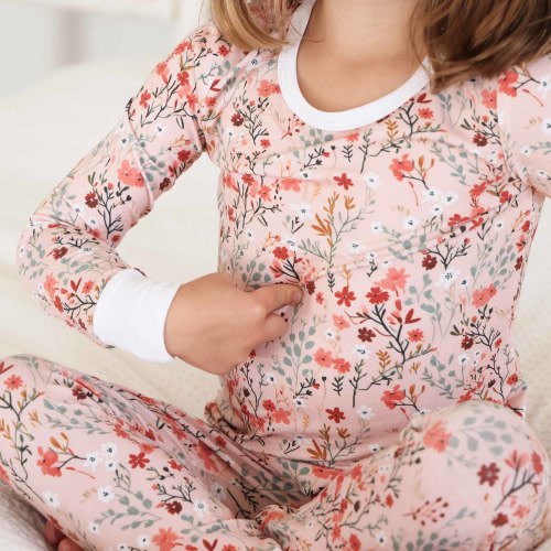 Autumn Blooms Two Piece Pajama Set*