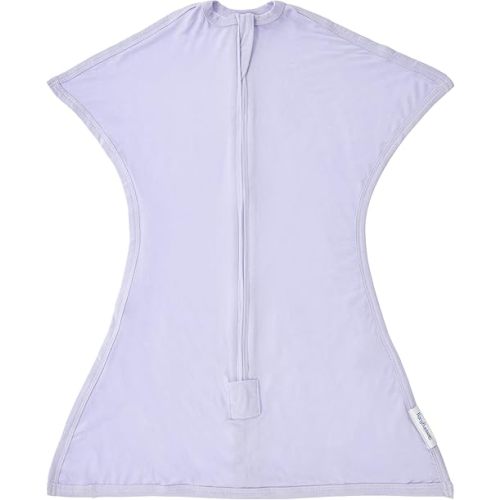 SleepingBaby EverSoft Zipadee-Zip Transitional Swaddle Sack, Viscose from Bamboo, Wearable Blanket with 2-Way Zipper - Lilac, XS