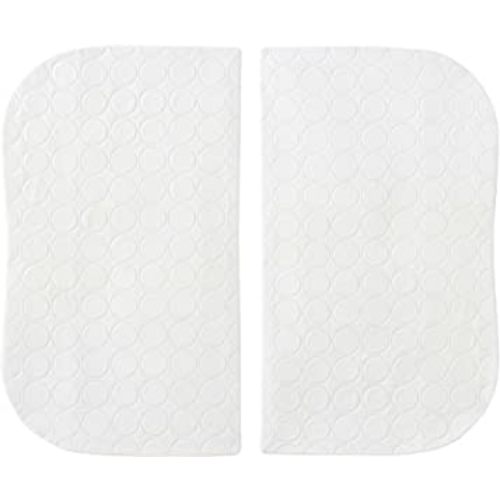 HALO Bassinest Twin Sleeper Waterproof Mattress Pads - 2-Pack, White