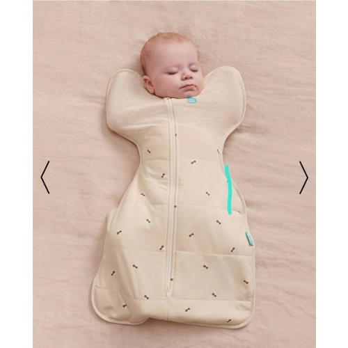 Swaddle Up™ 2.5T Quilted Stretch Cotton Bees Oatmeal