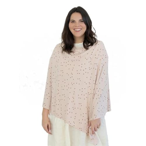 WeeSprout Nursing Cover for Breastfeeding, Soft & Breathable Nursing Poncho, Neck Insert for Hands-Free View, Machine Washable & Dryer Safe Feeding Cover Up