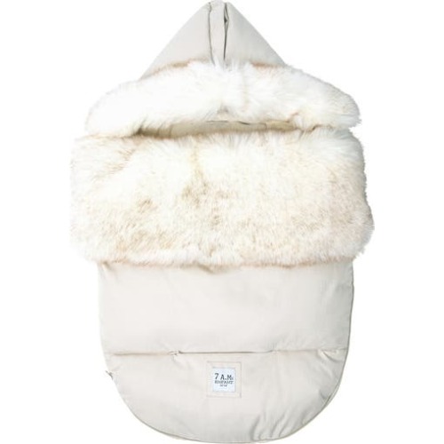 PlushPOD Tundra Water Repellent Faux Fur Lined Car Seat/Stroller Bunting, 0-18 M