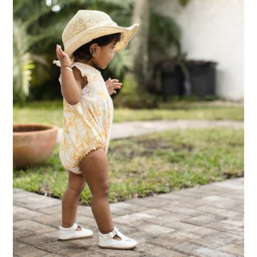Leafy Jungle Organic Baby Girl Bodysuit