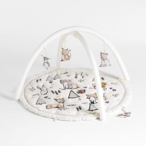 Crate&Kids Woodland Animals Baby Activity Gym Play Mat