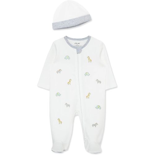 Little Me Footie Pajamas Cotton Baby Sleepwear Boys and Girls Footed Sleeper