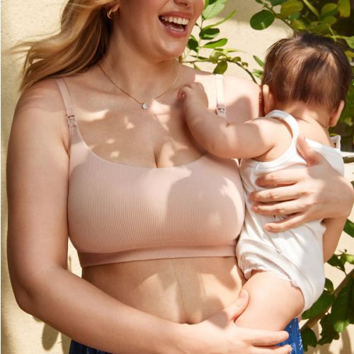 Ribbed Scoop Nursing Bralette