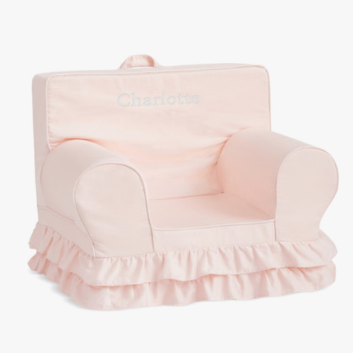My First Anywhere Chair®, Dusty Blush Ruffle