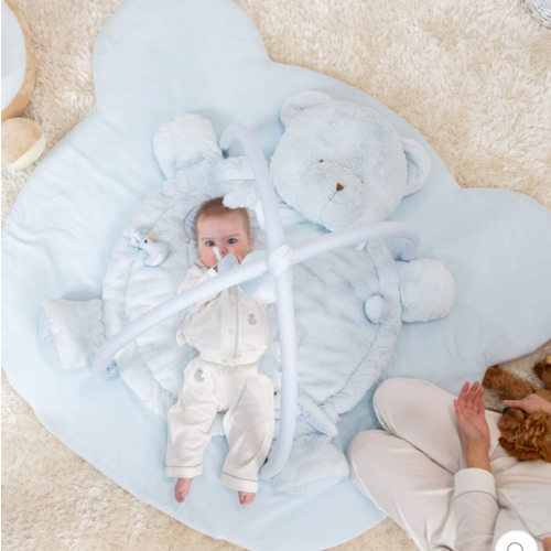 Bear Playmat & Gym - Blue