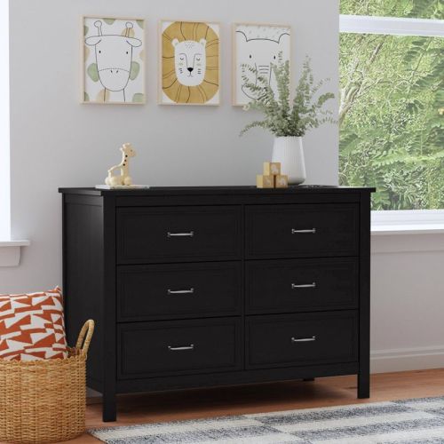 DaVinci Charlie 6-Drawer Double Dresser - Black