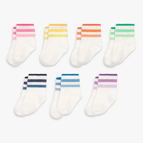 Baby tonal ringer sock 7-pack | Primary.com