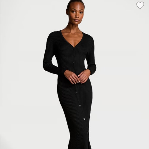 Luxe Crème Knit Cardigan Dress