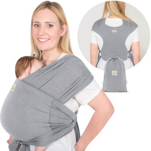 KeaBabies D-Lite Baby Wrap Carrier, Adjustable Baby Carrier, Baby Sling, Newborn, Infant, Toddler 7-44lbs