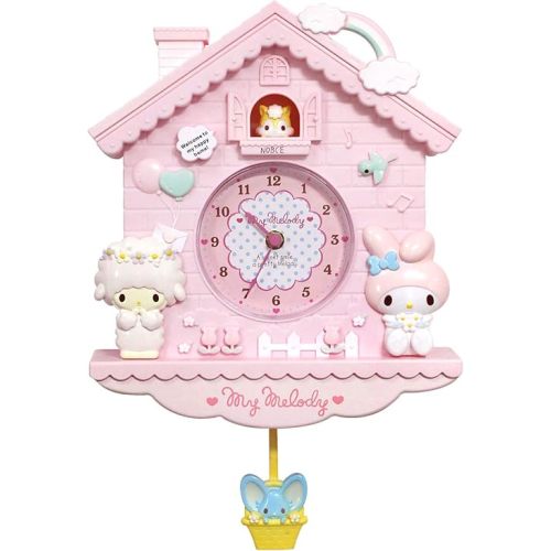 Kids Wall Clock 12 Inch Cartoon Swing Girls Children Wall Clock Quartz Clock Home Decro for Bedroom
