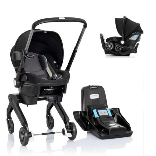 Evenflo Shyft DualRide Infant Car Seat and Stroller Combo (Bryson Blue)