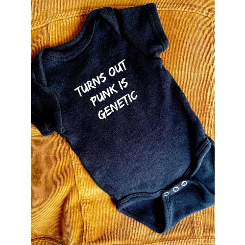 Turns Out Punk Is Genetic Black Baby Onesie