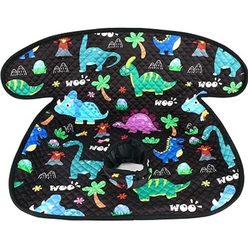 COOLBEBE Infant Car Seat Protector for Potty Training, Dry Waterproof Car Seat Liner Toilet Training for Baby Infant Toddler, Piddle Pads Cover Pad for Strollers & Carseat (Dinosaur)