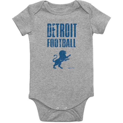 Detroit Football Baby Bodysuit / 0-3 months