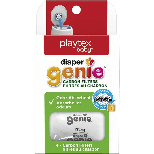 Diaper Genie Carbon Filter (4-Pack) | Diaper Pail Odor Eliminator & Deodorizer | Compatible with the Diaper Genie Complete and Expressions Pail
