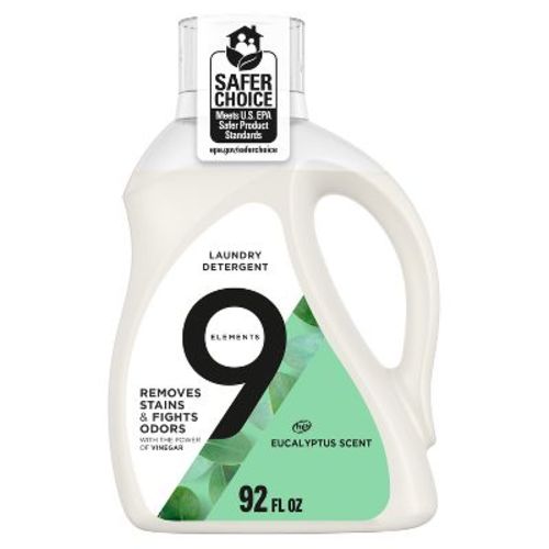 9 Elements Liquid Laundry Detergent - Eucalyptus - 92 Fl Oz