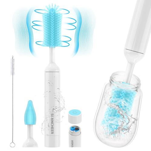 SEANCHEER S02 Electric Bottle Brush Cleaner, Silicone Electric - TikTok Shop