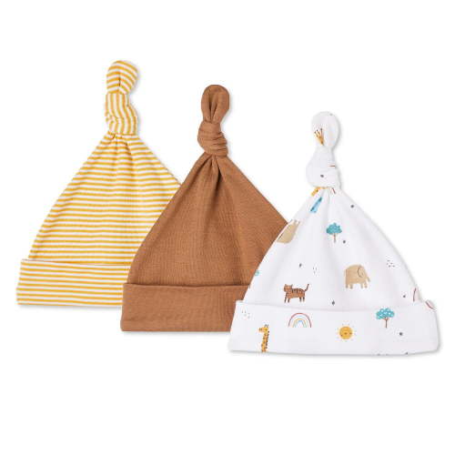 George Infants' Gender Inclusive Knotted Hat 3-Pack, One Size