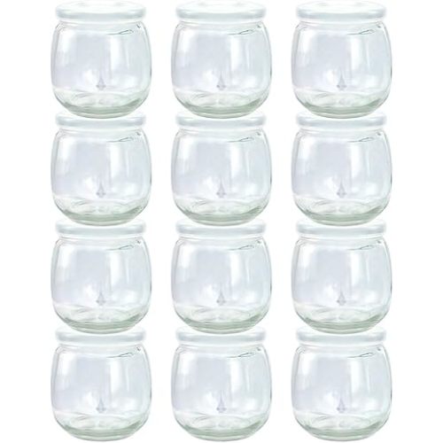 Baby Food Storage Containers,12 Baby Food Containers with Lids,6 oz Glass Baby Food Jars,Small Snack Containers for Toddlers,Thickened Baby Food Storage Containers for Infant & Baby Food (6 oz)