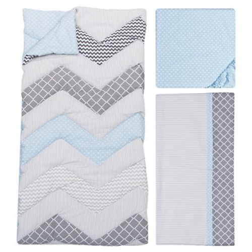 Trend Lab 3pc Crib Bedding Set – Blue Taffy
