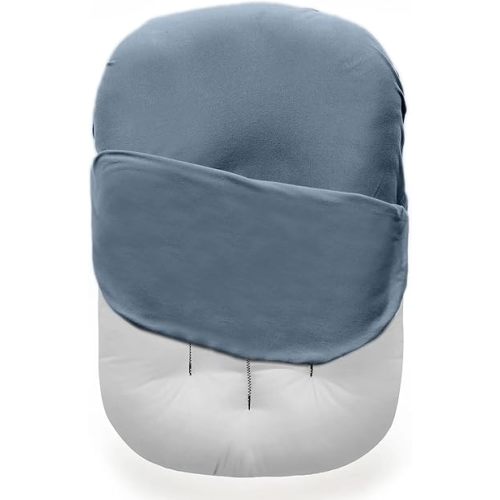 MOZAH Baby Lounger Cover for Newborns - Soft Cotton Slipcover Fitting Most Infant Loungers and Baby Nest Loungers (Blue Mirage)