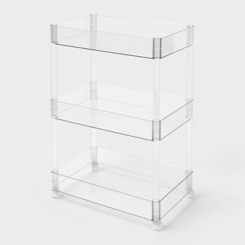 3 Tier Clear Storage Cart