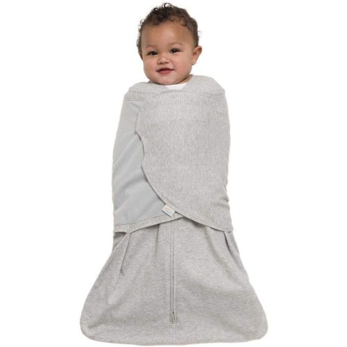 HALO 100% Cotton Sleepsack Swaddle Wearable Blanket, TOG 1.5, Heather Gray, Newborn - Newborn (Pack of 1)
