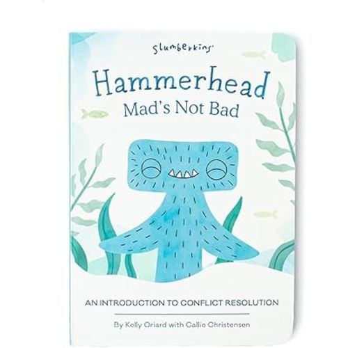 Slumberkins Hammerhead, Mad’s Not Bad: An Introduction to Conflict Resolution | Promotes Conflict Resolution | Social Emotional Tools for Ages 0+