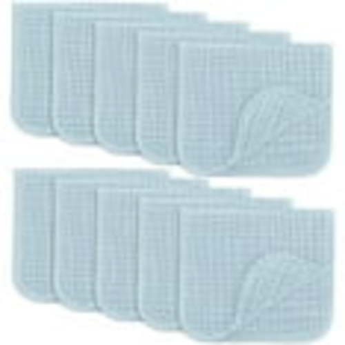 Comfy Cubs Muslin Burp Cloths - Large 100% Cotton Washcloths, 6 Layers (Sky Blue, 10-Pack, 20"X10")