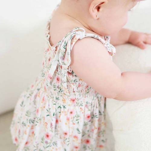 Smocked Twirl Bodysuit | Winnie's Wildflowers