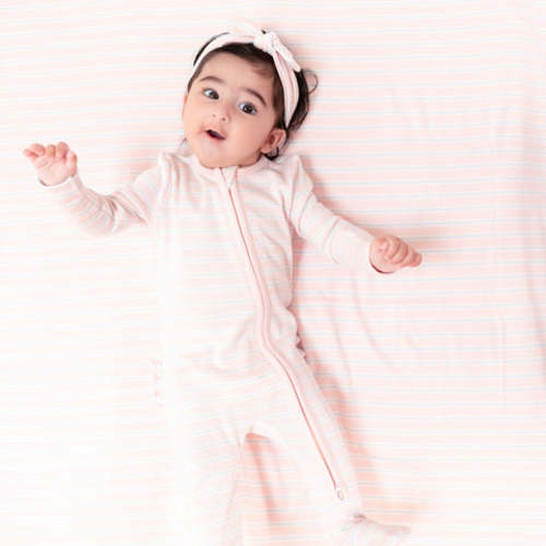 2 Way Zipper Ruffle Back Footie