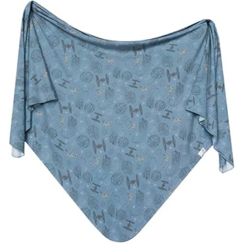 Copper Pearl Large Premium Knit Baby Swaddle Receiving Blanket Starships