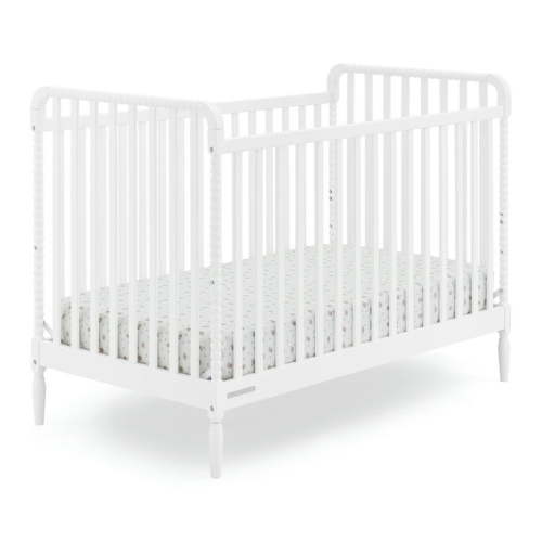 Delta Children Lily 4-in-1 Convertible Crib - Greenguard Gold Certified, Bianca White