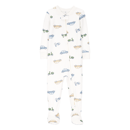Baby Car Print Zip-Up PurelySoft 1-Piece Pajamas - Carter's | Carter's