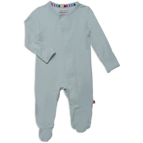 Magnetic Me Boys Modal Magnetic Baby Footie Pajamas | Silky Soft Modal Fabric | Baby Sleepers Available in Sizes PRE - 24M
