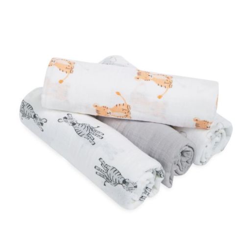 aden + anais™ essentials Safari Babes 4-Pack Classic Muslin Swaddles