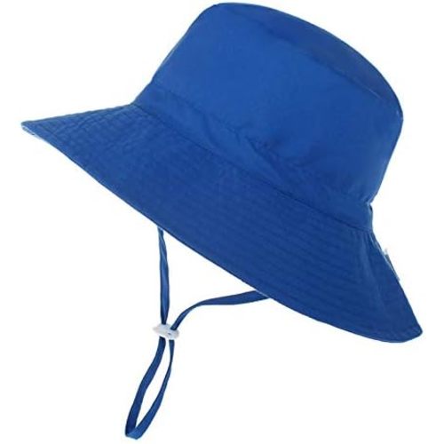 American Trends Baby Sun Hats for Boys Girls UPF 50+ Sun Protection Wide Brim Adjustable Summer Beach Bucket Hat