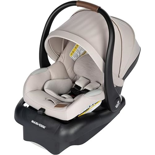 Maxi-Cosi Mico Luxe Infant Car Seat with Base, Rear Facing Car Seat for Babies, Baby Carseat 4-30 lbs, Baby Car Seats, Infant Car Seats, New Hope Tan